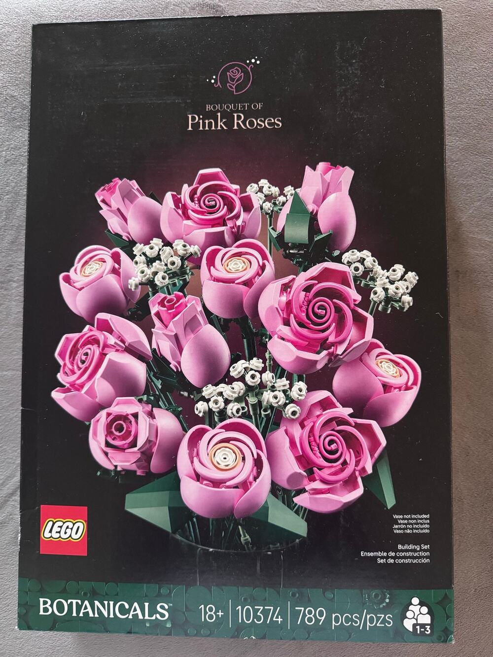 New! Lego Botanicals Boquet Of Pink Roses 18+ 10374 789 PCS 234R5000879 6582551